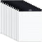 Legal Notepads 8.5 x 11, Pack of 12 - Perforated Wide Ruled Writing Pads, 50 Sheets Each for Home, Office, School