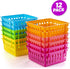 PREXTEX Classroom Storage Baskets Crayon and Pencill Container - Classroom Organization - Crayon Holder - Storage Basket, Shelf & Desk Organizer - Classrooms, Office Desk, Small Desk, and Toy Storage