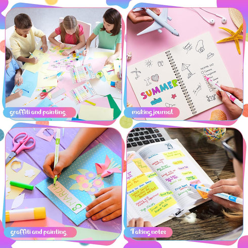 Zhehao 100 Pcs Erasable Highlighters, Double Head Smooth Writing Highlighters, Assorted Colors, No Bleeding School