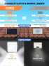 ReinHoo 5 23FT Cable,126 2000mAh Solar Motion Lights Outdoor Waterproof with Lighting Modes,Solar Flood Lights Outdoor