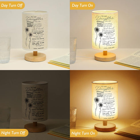 WSYEAR Mother Daughter Gift Table Lamp, Gifts for Daughter from Mom for Birthday Anniversary Wedding