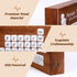 Ammonite Wooden Periodic Table Desk Lamp, USB Powered Element Block LED Warm White Light, Educational Decor