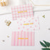50 Pack Crisky Pink Thank You Cards with Envelopes, Lattice Polka Dot Thank You Cards Bulk for Baby Shower, Birthday