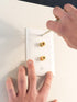 Legrand - OnQ Audio Binding Posts, Speaker Binding Post Insert, White, 5 Pack