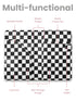 Waitress Server Book Retro Checkerboard Server Wallet Organizer, Simple Guest Check Holder for Restaurant Waitstaff