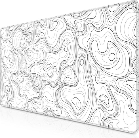 Gaming Mouse Pad, Canjoy Topographic Contour, 31.5x11.8inch Large Extended Computer Mouse Mat for Gaming, Office