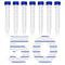 Membrane Solutions Conical Centrifuge Tubes, 15mL, 50 Pack Sterile Plastic Test Tubes with Screw Caps
