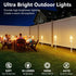 8 Pack Bulb Solar Pathway Lights Solar Outdoor Lights with LED Tungsten Filament Waterproof Stainless Steel Garden