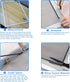 BAYTORY Upgrade Window Screen Repair Kit, Steel/Nylon Roller Tool with 32ft Retainer Spline & 12 Screen Clips