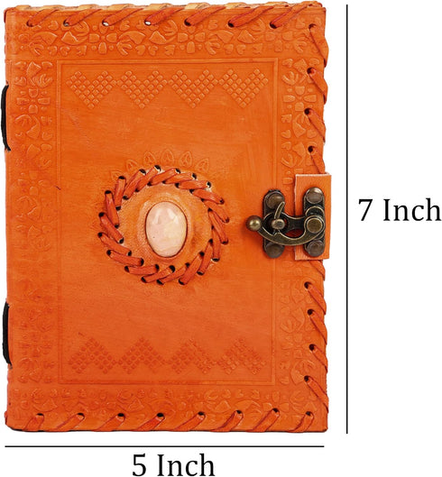 TUZECH Leather Journal for Men and Women - 7 Inches Leather Diary to Write Poems, Sketchbook, Memoir