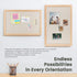 Bulletin Board Cork Board with Linen, 100% Wood Framed 30" x 20" Wall Mounted Picture Board