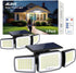 Solar Security Light Outdoor,Solar Flood Light with Active Motion Sensor,3 Heads 270