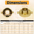 2-1/2"NH NST Female x 1-1/2" NPT Male Fire Hydrant Adapter, Brass Fire Equipment for Fire Hose