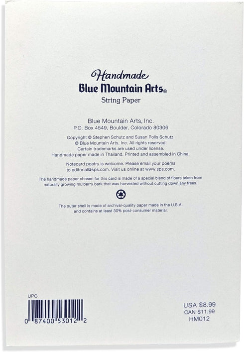 Blue Mountain Arts Greeting Card “I Love You This Much”—Handmade Paper Card for Saying “Happy Anniversary”