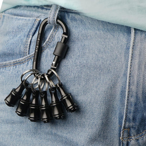 1/4 Inch Bit Holder Keychain, Hex Screwdriver Bits Holder Extension Bar for Electric and Hand-held Screwdrivers