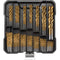 uxcell 99pcs Titanium Twist Drill Bit Set, 14 Sizes for Hardened Metal, Stainless Steel, Wood, with Case