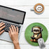 Funny Green Round Mouse Pad Mouse Pad for Desk, Cute Sloth Computer Mousepad with Stitched Edge Non-Slip Rubber Base, Cute Green Home Office Decor Desk Accessories Office Supplies Gift for Women Men by Gctriki