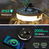 Sutaig 2-Pack 4 1 8 Modes(32.8Ft), 30s Camping String Lights, in Outdoor Camping Lantern with Lighting Quick Recovery