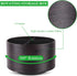 Hennaja Round Leather Art Supply Organizer, 360 Degree Spinning Multi-Functional Pencil Holder with 4 Compartments