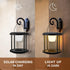 FUYO 7.6-Inch Dimmable Solar Rechargeable Camping Lantern - Outdoor Table Lamp with Warm White Light, RGB