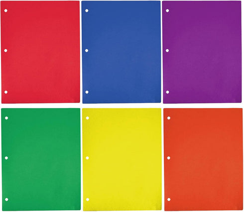 Raymond Geddes Premium Rainbow Pocket File Folders (Pack of 48)