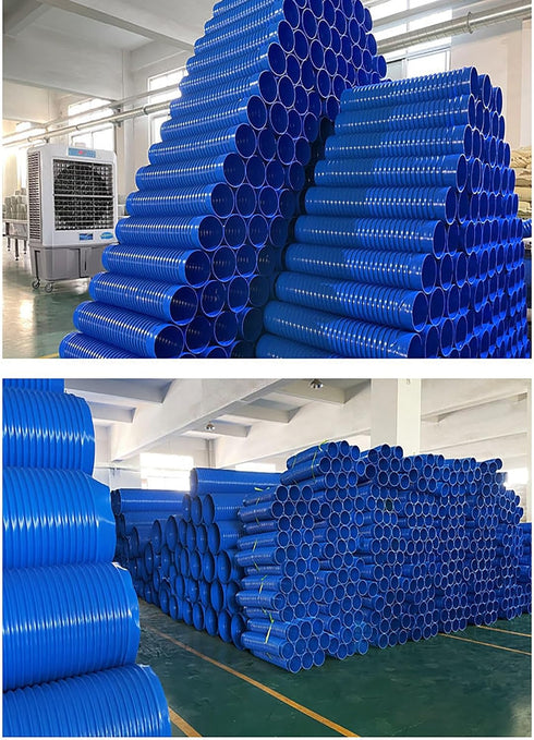 Generic 1Meter 30-100mm 3.2cm) Industrial Dust Suction Pipe Blue PVC Plastic Flexible Hose Dust Removal Pipe Soft
