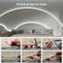 6000K 16.4ft Dimmable 24V PAUTIX COB LED Strip Light,Strip Lights with RF Remote,UL Listed Daylight White Natural White