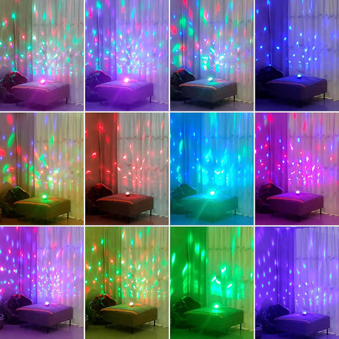 2-Pack memzuoix Portable Mini Disco Ball Light for Party, RGB DJ Strobe Light with Remote Control and USB Cable, Sound
