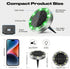 2 Pack IP68 Peasur Mini Solar Ground Lights Outdoor, Flat Solar Powered Disc Lights, Waterproof, Anti-Rust, Landscape