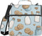 Fisyme Milk Bottle Cookies Cute Zipper Binder 3 Ring with Zipper and Shoulder