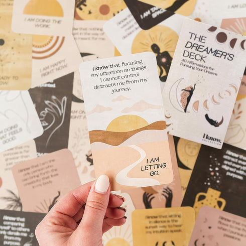 I Know Collection Affirmation Cards | 40 Positive Daily Affirmations for Mindfulness, Inspirational Oracle Deck