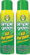 Simple Green All-Purpose Cleaner, 20 Oz Foaming Aerosol Cleaner, All-Purpose Cleaning and Degreasing (Pack of 2)
