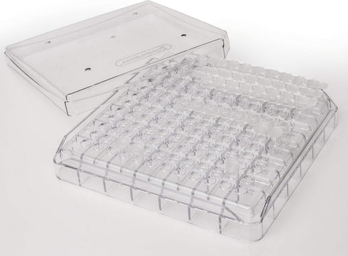 SP Bel-Art PCR Tube Freezer Storage Box for 0.2ml Tubes, 144 Places, Pack of 5