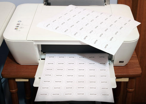 ChromaLabel 1.25 Inch Round Printable Labels, 1050 Stickers per Pack, White for Laser and Inkjet Printers