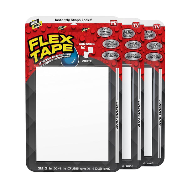 Flex Tape Mini White, 3 Pack