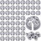 50 Pcs 3/8 In. - 1/2 In. Non Metallic Button Push-in Bulk Connector, Gray NM Cable Connector Electrical Conduit Fittings