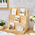 Holder(11.81 14.57 15.75 Inch (3 Barydat Wooden Card Display Stand Stationary Organizer Sticker Stand for Vendor Crafts