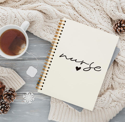 Nurse Gifts Hardcover College Spiral Notebook Journal for Work Notes,Nurse Appreciation Gifts,Nursing Student Graduation Gifts,Reading Journals for Nurse Friend 5.5x8.3 by QUICQOD
