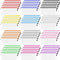 Smarpau 60 Pcs Pencil Pouch, 12 Colors 9.3" x 4.7" Small Mesh Zipper Pouches, Waterproof Zipper Pencil Bags for