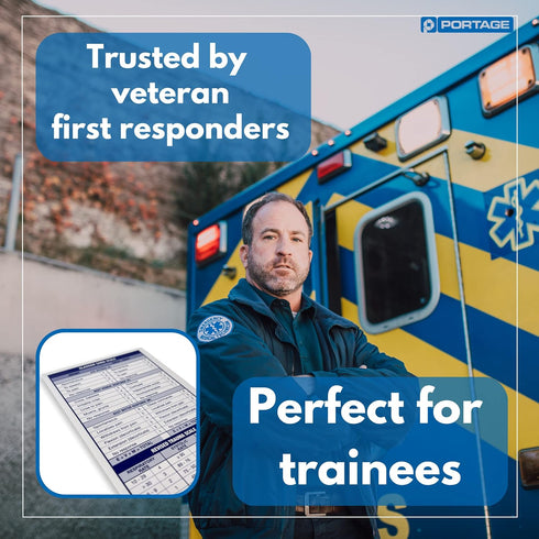 6 3.75 840 (12 Pack) EMT/First Responders Vital Statistics Notebook x Medical Notebook for Vital Signs and Additional