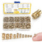 420Pcs M3 M4 M5 Threaded Inserts Assortment Kit, Metric Brass Knurled Nuts for 3D Printing Components