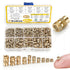 420Pcs M3 M4 M5 Threaded Inserts Assortment Kit, Metric Brass Knurled Nuts for 3D Printing Components
