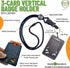 Specialist ID Vertical Top Load Badge Holder, Hard Plastic with Heavy Duty Breakaway Lanyard, Royal Blue
