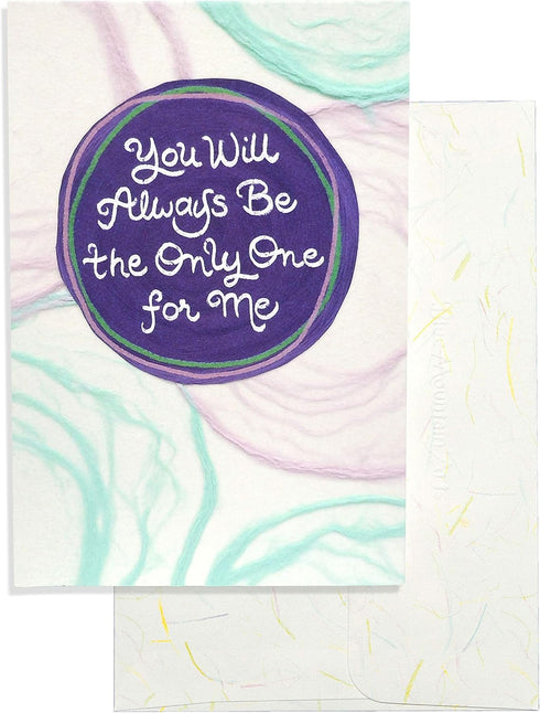 Blue Mountain Arts Greeting Card, “You Will Always Be the Only One for Me”—Handmade Paper Card for Saying “I Love You”