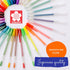 SAKURA Gelly Roll Gel Pens, Medium & Bold Tip Ink Pens for Journaling, Classic White Ink, 6 Pack