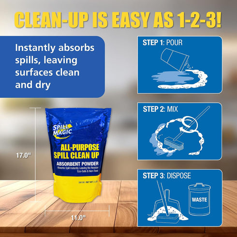 3 lb Spill Magic All-Purpose Absorbent Powder, Bag