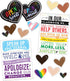 Carson Dellosa Open Hearts Bulletin Board, Inspirational Quote Header and Heart Cutouts (14 pc)