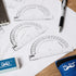 Mr. Pen Small Protractor, 4 Inch, Pack of 3, Protractor Ruler for Drafting Tools, Math Geometry, School Supplies