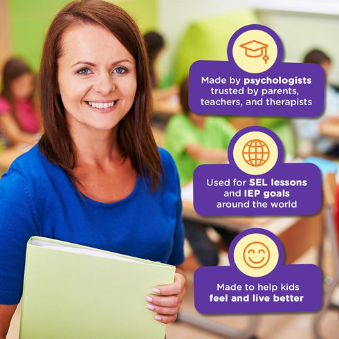 ThinkPsych 5+ Roll with It | CBT Coping Skills Kit | Emotional Regulation Tools for Kids | Anger Management & Social