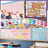 Qilery 12 Rolls 394 ft Classroom Border Sets for Bulletin Board, Scalloped Bulletin Trim for Decoration